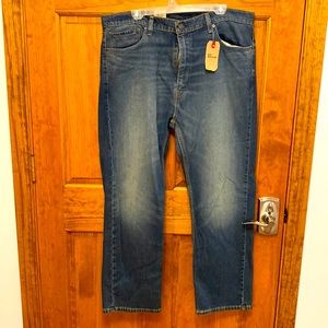 1 pair men’s brand new Levi jeans 505 regular stretch 40/30 dark wash
